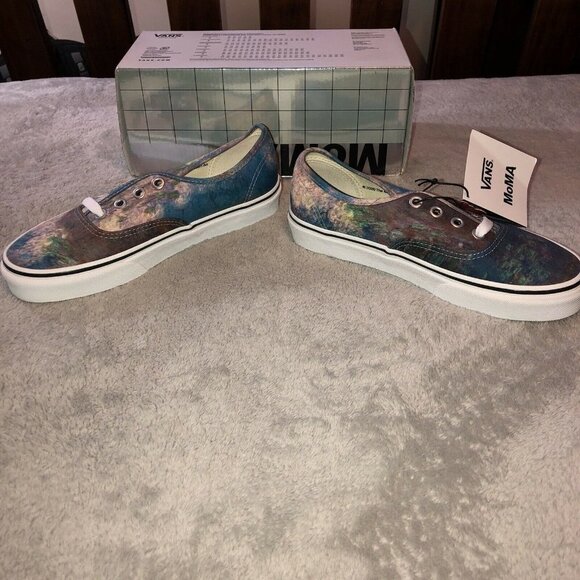 VANS Authentic Moma CLAUDE MONET Water Lily SNEAKERS Size Mens 5- Womens 6.5 - Picture 6 of 14